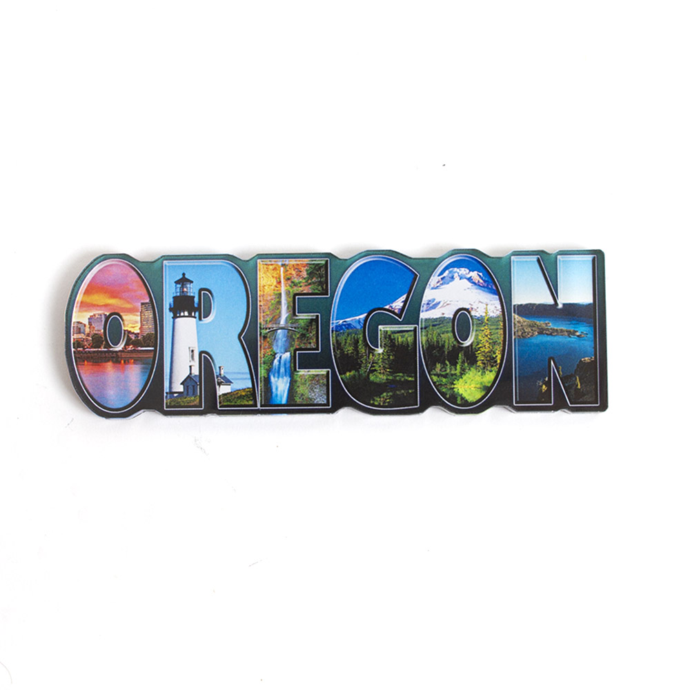 Morris Magnets, Acrylic Magnet, Oregon (Word)